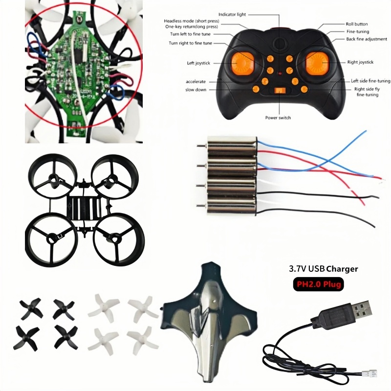 Drone Battery Balance Charger - Complete DIY Drone Kit 2.4G 6Axis