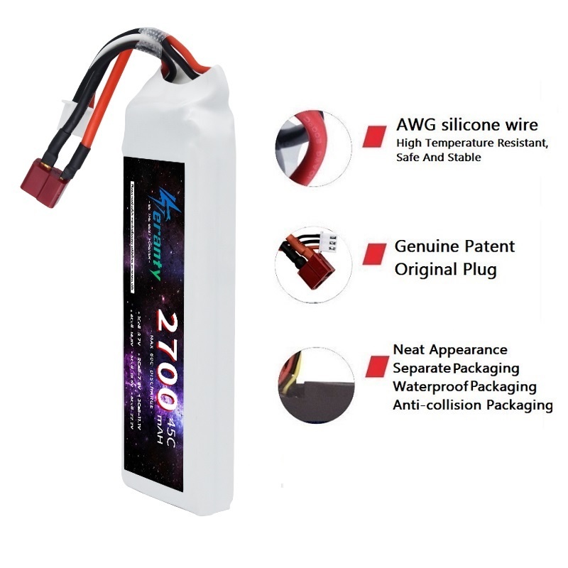 1/3PCS 2S 7.4V Lipo Battery 27 - огляд і ціна Drone Battery 3S