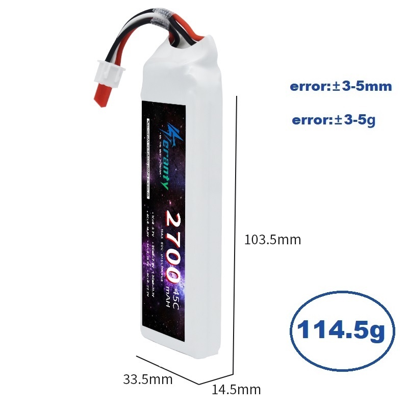 1/3PCS 2S 7.4V Lipo Battery 27 - огляд і ціна Drone Battery 3S