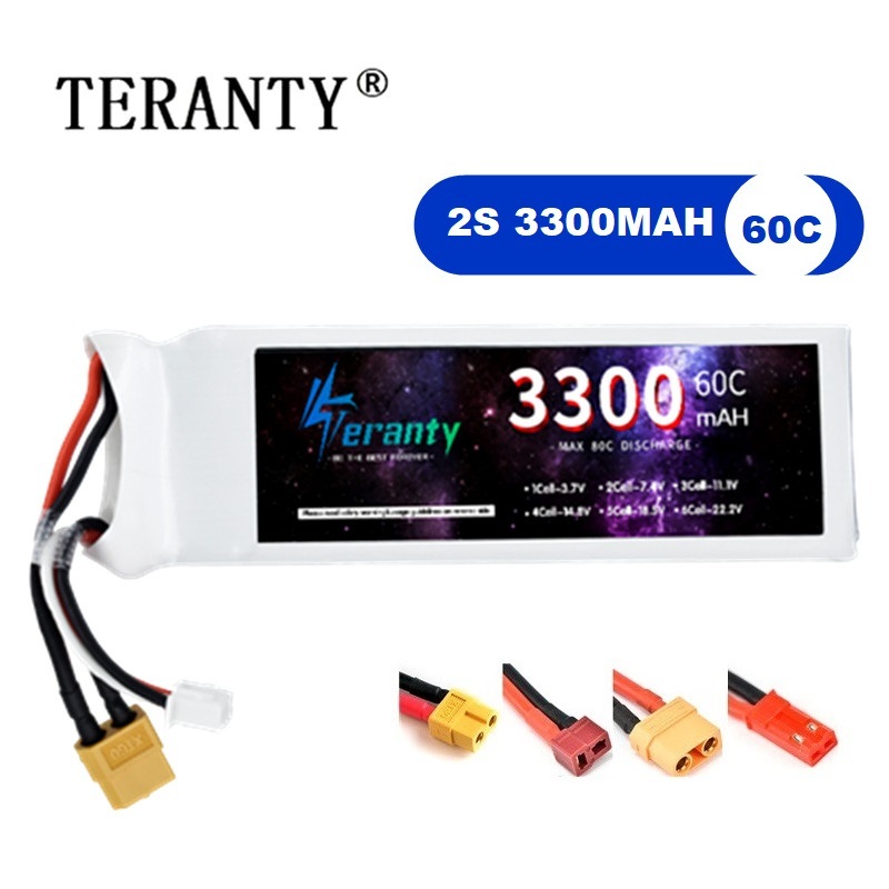 2S 7.4V LiPo Battery 3300mAh 6 - огляд і ціна Drone Battery Lipo
